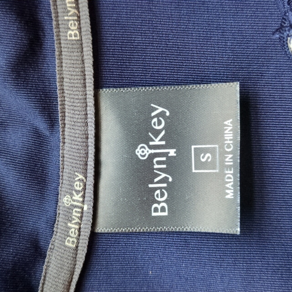 Belyn Key Birdie Long Sleeve Polo In Ink Size S - Picture 6 of 7